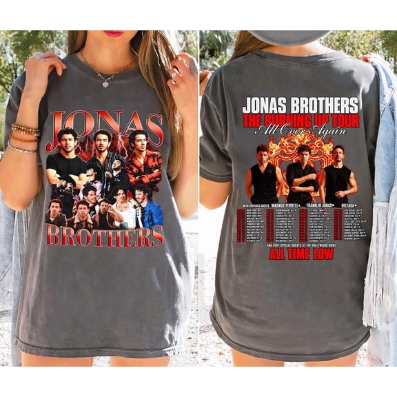 Vintage Jonas Brothers Tour 2026 2 Sided T-Shirt, Band Shirt Fan Gift