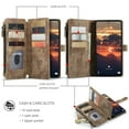 thumbnail image 2 of for Samsung Galaxy A53 5G Case Wallet for Women and Men, Samsung Galaxy A53 5G Case, PU Leather Magnetic Flip Strap Wristlet Zipper Card Holder Wallet Business Phone Cover for A53 5G, Brown, 2 of 6