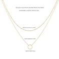 thumbnail image 2 of Gargantilla MEVECCO chapada en oro de 18 quilates con capas de oro para mujer, 2 of 7