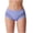 Blue, variant on Women's Mid Waist Ice Silk Briefs, Side Mesh Seamless Stretch Hip Lift Breathable Underpants S-3XL