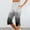 Gray, variant on LADIGASU Women Solid Printing Elastic Waist Sports Casual Capris Pants With Side Pockets