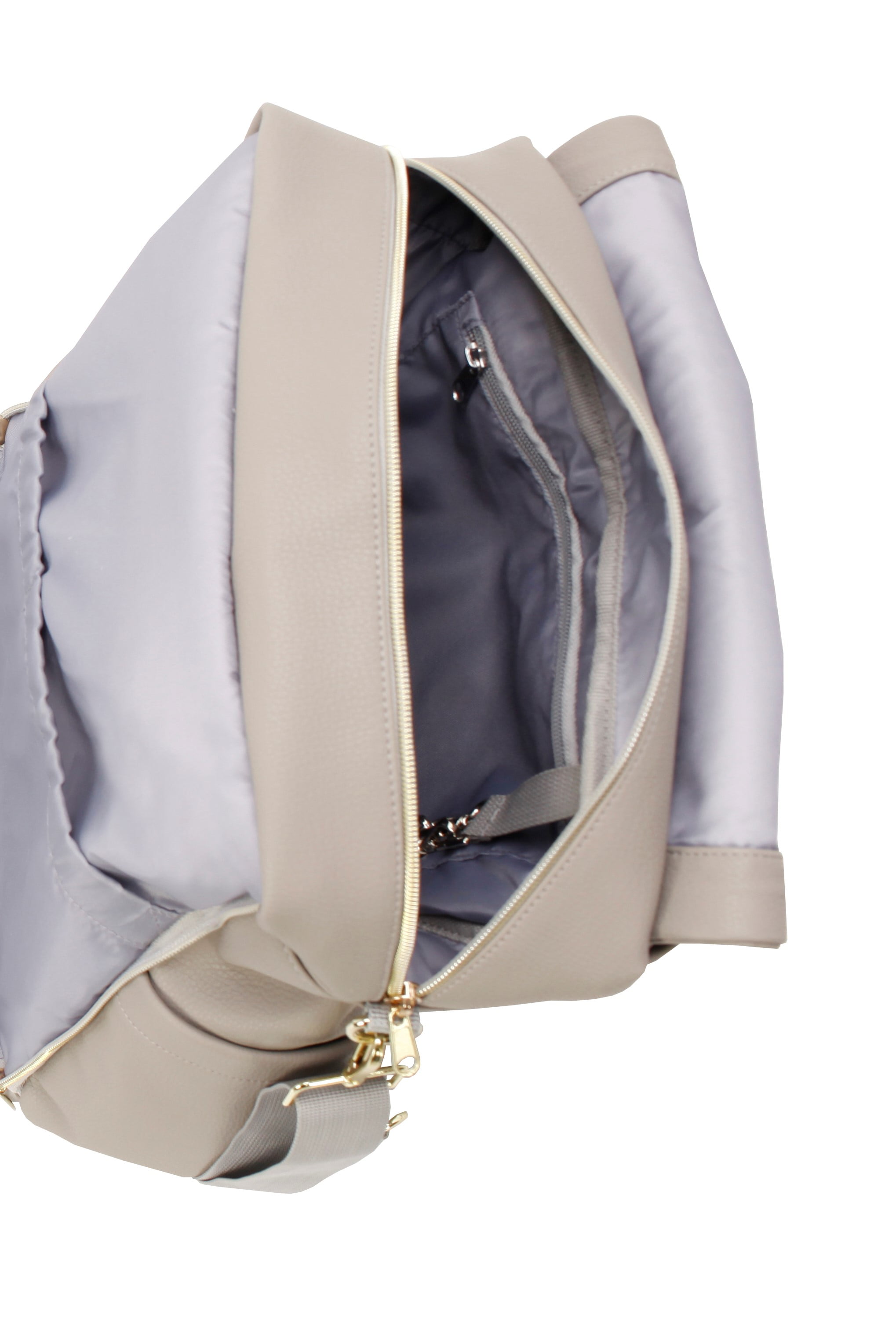 iPack Changing Pad Included Messenger Diaper Bags, Solid Print Taupe