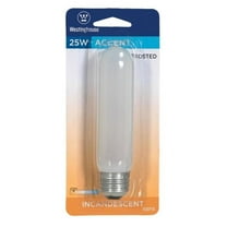 Westinghouse 03713 - 25T10/F/CD Frosted Tubular Picture Light Bulb