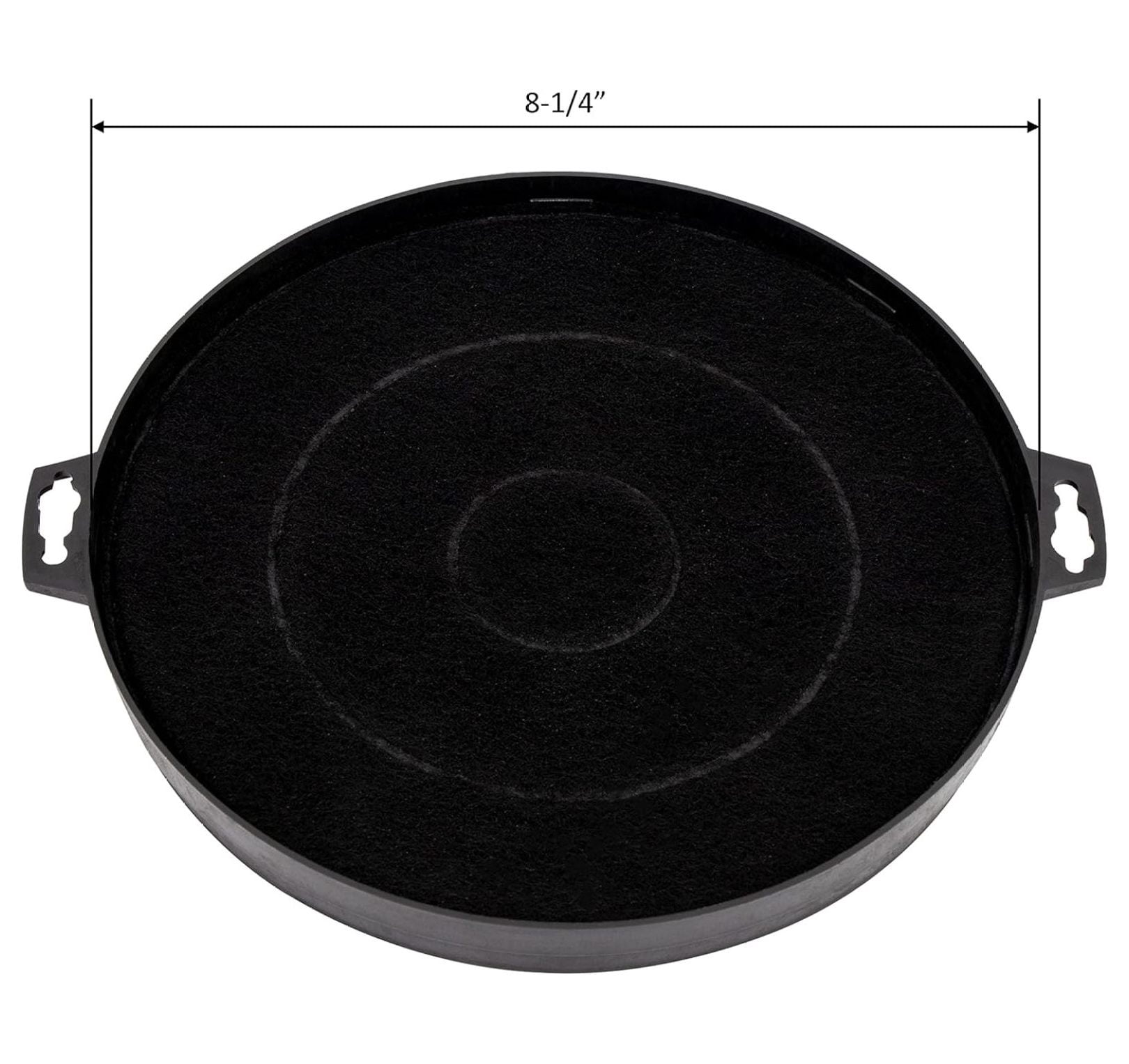 2 pcs 8" Charcoal Filter for Built-in Ductless Ventilation Range Hood