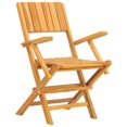 thumbnail image 2 of vidaXL 5 Piece Garden Dining Set Solid Wood Teak, 2 of 5