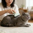 thumbnail image 5 of Grooming Tool for SelfCleaning Metal Comb Detangling and Dematting Solution for Cats and Dogs Hair Removal Easy Undercoat Clearing HighPrecision Metal Teeth, 5 of 5