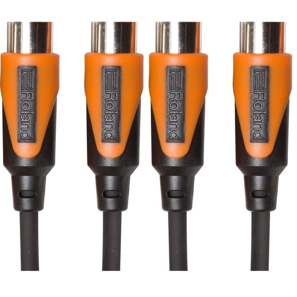 Cable MIDI Roland Black Series de 3 m con conectores DIN (x2)