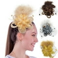 thumbnail image 2 of Aellinatey Elegant 1920s Flapper Hair Clip Feather Flower Headpiece Party Stage, 2 of 21