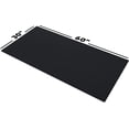 thumbnail image 2 of Size Gaming Mouse Pad - Anti Slip Rubber Base - Stitched Edges - Large Desk Mat - 60" x 30" x 0.16" (, All Black/No ), 2 of 7