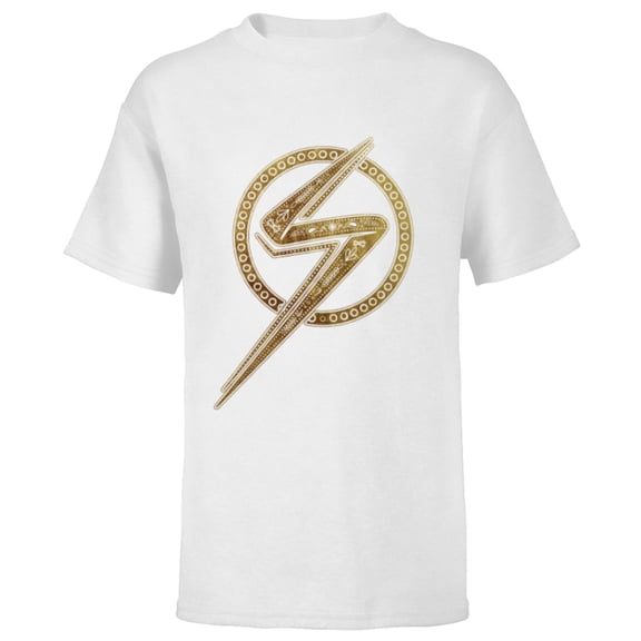 Marvel Studios’ Ms. Marvel Gold Logo - Short Sleeve T-Shirt for Kids - Customized-White