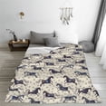 thumbnail image 5 of Honeii Horse Print Fleece Blanket - Throw Blanket for Bed, Sofa, Couch, Camping, and Travel , Microplush Ultra Soft Warm Blanket-50"x40", 5 of 7