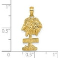thumbnail image 3 of FJC Finejewelers 14k Yellow Gold St. George Palm Tree Charm Female Adult, 3 of 6