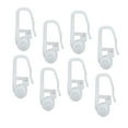 thumbnail image 1 of 50 Pcs Accessoires de Crochets pour Rideaux Accessoires de Rideaux Anneaux de Suspension Rouleau de Rideaux Universels Store Enrouleur Crochets de Rideaux Coulissants avec Rail à Billes (Blanc), 1 of 8