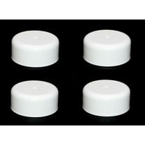 Fence Post Plastic Caps Black or White Round Plastic Caps fit 3.5 (3 1/2) Pressure Treated Wood Made In USA (4 Pack White)