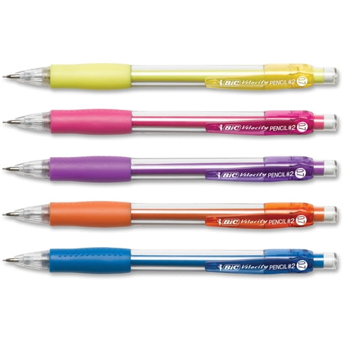 0.7 mm Assorted 6 Count BIC Velocity Pencil With Colored Leads 