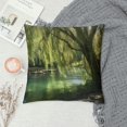 thumbnail image 2 of Pratyus Green Trees Modern Farmhouse Rustic Decorative Couch Pillow Cases with Zipper Home Decor Printed on Both Sides Pillowcase 1PC 22x22in, 2 of 5