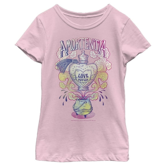 Girl's Harry Potter Amortentia Love Potion  Graphic Tee Light Pink Small