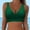 Green, variant on Bikini Tops for Women Cropped Tankini Tops Solid Color Beach Padded Knot Twist Cut Out Bathing Suit Top Only Women Swimwear Tops Underwire Full Coverage Bikini Top Up Swim Crop Top Tie Back Bathing S
