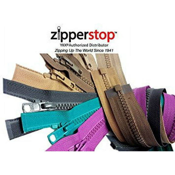 Zipperstop Wholesale Ykkâ®- 14 Inch Vislon Jacket Zipper #5 Separating (5 Zippers A Pack) (White)