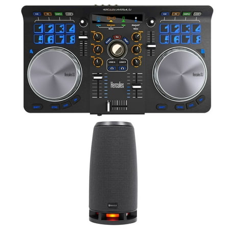 Hercules Universal DJ USB MIDI Bluetooth DJ Controller w/Pads+Interface+RockShip