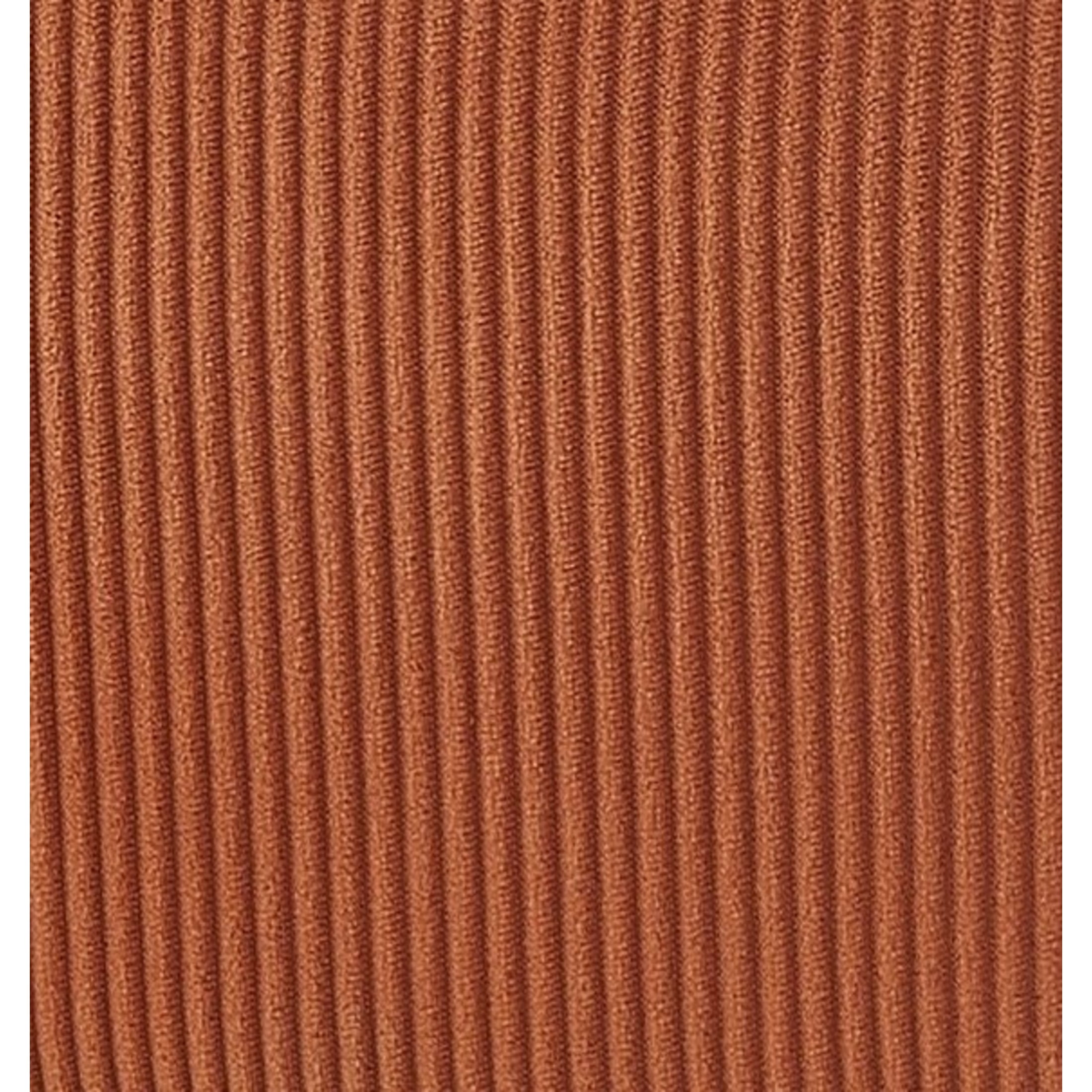 GDF Studio Modern Barrel Accent Chair with Corduroy Upholstery & Gold Metal Legs, Terracotta Brown