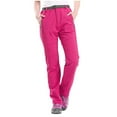 thumbnail image 2 of Women's Waterproof Hiking Pants, Plush Lined Thermal Snow Pants with Zippered Pockets, Windproof Fleece Lined Pants for Climbing, Fishing and Winter Outdoor Activities Hot Pink S, 2 of 7