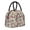 Black, variant on Horeoi Roses Mixed Zebra Pattern Large Insulated Lunch Bag for Work, School, Picnic - Waterproof, Durable Oxford Cloth, Comfortable Handle-Black