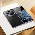 thumbnail image 5 of Nalacover Clear Plating Case for OnePlus Open/OPPO Find N3, Hard PC Shockproof Non-Yellowing Lens Protection Case, Slim Lightweight Transparent Phone Cover for OnePlus Open 2023 - Purple, 5 of 10
