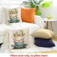 thumbnail image 4 of Creowell Decor Holiday Pillow Case Flowers Home Sofa Couch Set of 1 Linen Cover 24x24in, 4 of 5