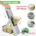thumbnail image 2 of Cortadora de mandolina SupMakin Upgrade Safe para cocina, color verde, 2 of 6