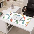 thumbnail image 3 of Long Mouse Pads for Desk,White Cartoon Dinosaurs Pattern Desk Mats on Top Of Desks, Desk Mouse Pad Extra Large with 3mm Non-Slip Base and Stitched Edge for Gaming,Office,Work,Home 31.5"x15.7", 3 of 6