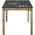 thumbnail image 3 of Manhattan Comfort Stillwell 48" Dining Table in Black and Natural, 3 of 4