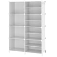 thumbnail image 1 of Organizador de armario AWTATOS con 8 estantes de almacenamiento en forma de cubo, color blanco, 1 of 8