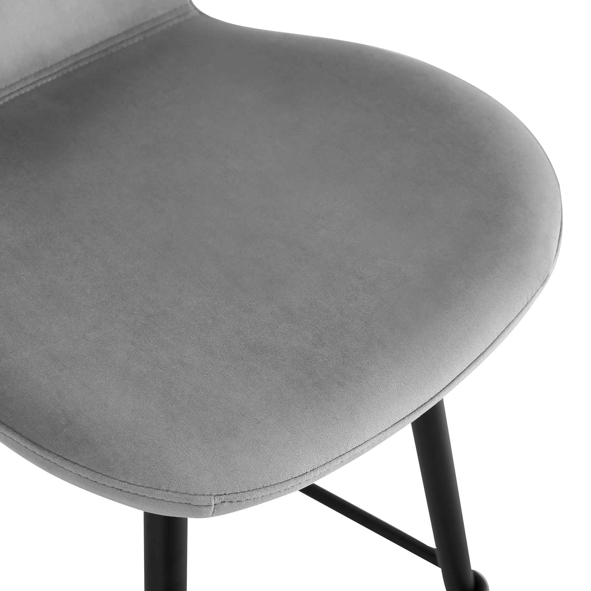 Resenkos Upholstered Velvet Bar Height Barstool Set of 2 with Back and Metal Legs, Modern Counter Height Dining Chair Grey Resenkos Upholstered Velvet Bar Height Barstool Set of 2 with Back and Metal Legs, Modern Counter Height Dining Chair Grey