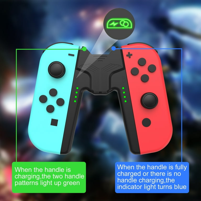 Nintendo switch joy con grip lights deals