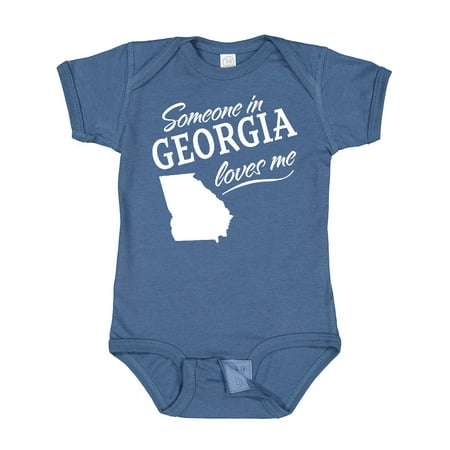 

Inktastic Someone in Georgia Loves Me Gift Baby Boy or Baby Girl Bodysuit
