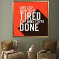 thumbnail image 5 of Motivation Printed, Positive Art Canvas, Success Art, Don't Stop, Workplace Art Canvas, Quote Poster, Inspirational Artwork, Canvas Wall Decor - Natural Framed, 5 of 6