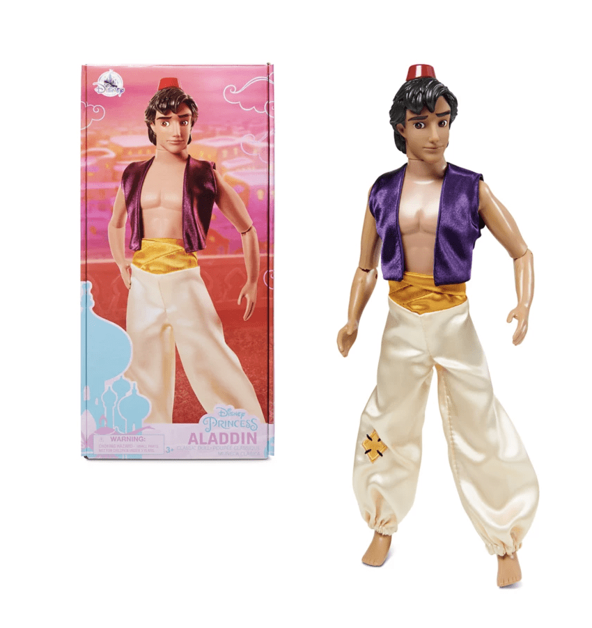 Disney Store Prince Aladdin Classic Fully Poseable Toy Doll Figure 12" NIB 