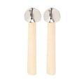 thumbnail image 2 of Orff Hand Bells, Manche en Bouleau 2PCS 12cm Jouet de Percussion en Bois pour les Rassemblements de Vacances, 2 of 8