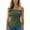 Green, variant on Summer Strapless Tops For Women Ruffled Asymmetrical Hem Tube Tops Ruched Bandeau Cami Tanks