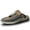 Khaki, variant on Men's Hand-Woven Closed-Toe Mule Sandals, Adjustable Quick-Lace Slip-On Shoes, Breathable Non-Slip Footwear for Summer, Outdoor, and Casual Use