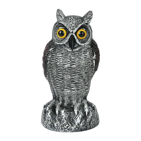 Squirrel Repellent Outdoor Owl StatuetoScare Birds 10X6inOutdoor Garden Decor Yard Lawn Front Porch 1 Pc