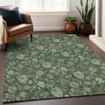thumbnail image 6 of Addison Rugs Mayfield Washable Transitional Floral Olive Rectangle Rug, 3' x 5', 6 of 6
