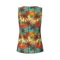 thumbnail image 5 of Sigee Colorful Hawaii Palms for Women's Workout Tank Top,Running Tank Tops,Sleeveless Gym ClothesMedium, 5 of 8