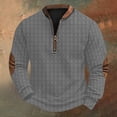 thumbnail image 1 of Blusas y camisas de manga larga con cuello redondo Sudadera con capucha de cuello redondo para hombre Jersey estampado Blusa de poliéster de manga larga para hombre, 1 of 4