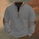 thumbnail image 1 of Blusas y camisas de manga larga con cuello redondo Sudadera con capucha de cuello redondo para hombre Jersey estampado Blusa de poliéster de manga larga para hombre, 1 of 4