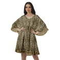 thumbnail image 1 of Moomaya Cover Womens Summer Dresses Plus Size Kimono Sexy Printed Mini Dress, 1 of 1