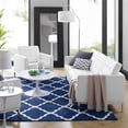 thumbnail image 2 of Modway Loft 2-Piece Modern Tufted Faux Leather Sofa and Armchair Set in White, 2 of 6