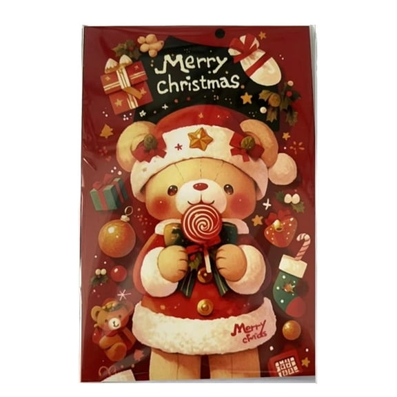 50 Pack Christmas Cards with 24 Unique Designs (4”x6”), Value Pack Holiday Greeting Cards, Premium Coated Cardstock for Mailing & Gifting