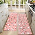 thumbnail image 4 of Kitchen Rugs Sets Of 2,Pink Cow Heart Pattern Anti Fatigue Kitchen Mat Rugs Non Slip Washable,Decorative Kitchen Floor Mats for Kitchen,Sink,Laundry,17"X47", 4 of 5